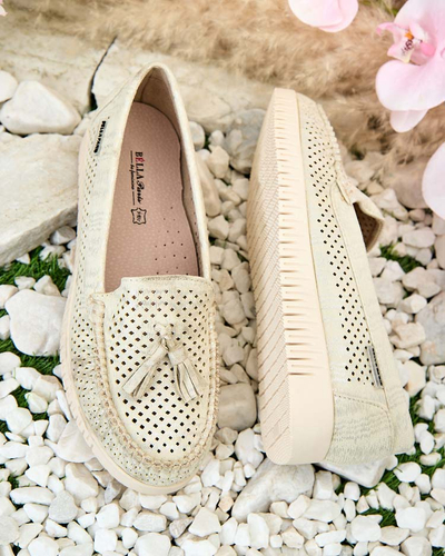Royalfashion Mocasini traforați de damă Molaffa
