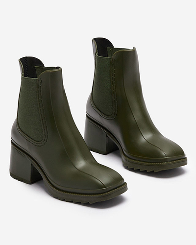 Cizme de damă verde închis Caldala- Footwear