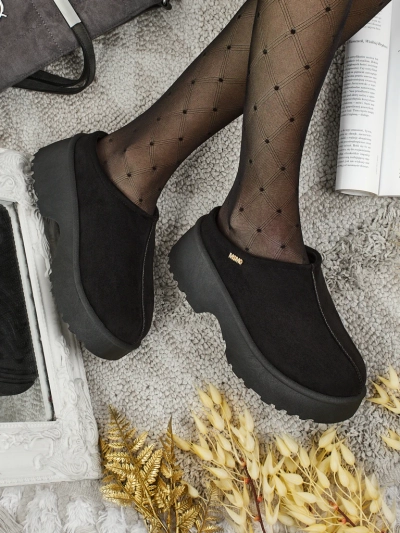 Botine scurte de damă a'la snowboots cu blană Calindra