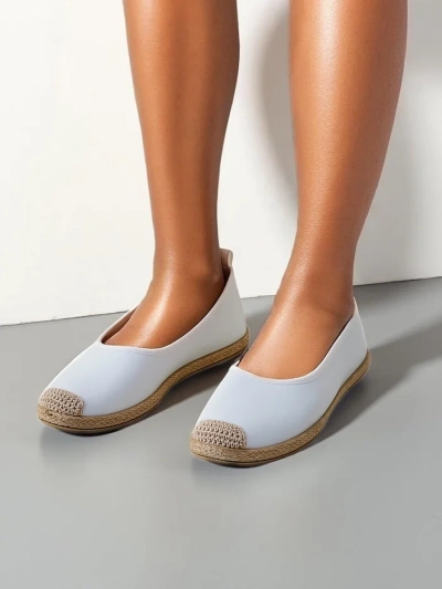 Espadrile ecologice din suede pentru femei Royalfashion Aroles