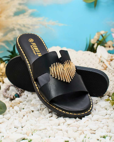 Royalfashion Șlapi cu talpă plată Ortyca pentru femei