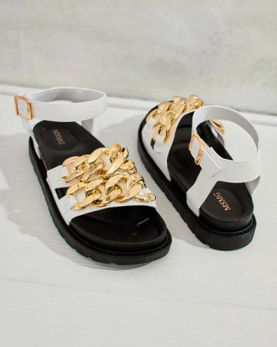 Royalfashion Sandale Leo din piele ecologică pentru femei