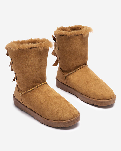 Botine de dama camel Izzuni- Incaltaminte