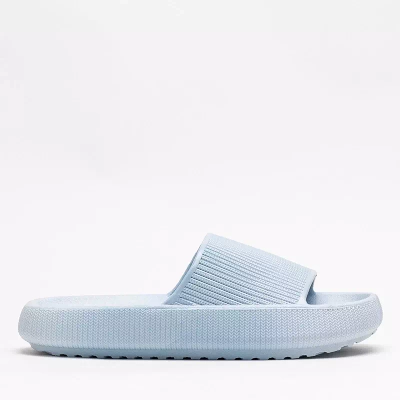 OUTLET Papuci de cauciuc albastru cu relief Olinda - Incaltaminte