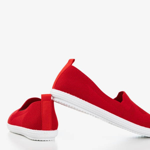 Czerwone sportowe buty typu slip on Laurita - Obuwie