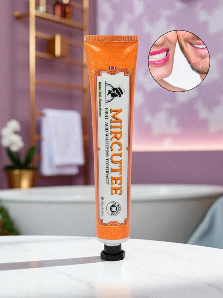 Pastă de dinți albitoare cu aromă de fructe