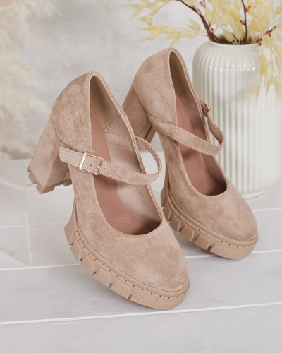 Royalfashion Pompe eco-suede Elomma pentru femei
