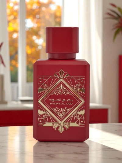 Aurora Sublime Badee Al Oud 50 ml - Parfum oriental în flacon roșu