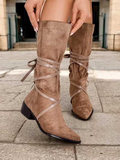 Royalfashion Botine cu toc mic Rolizoo