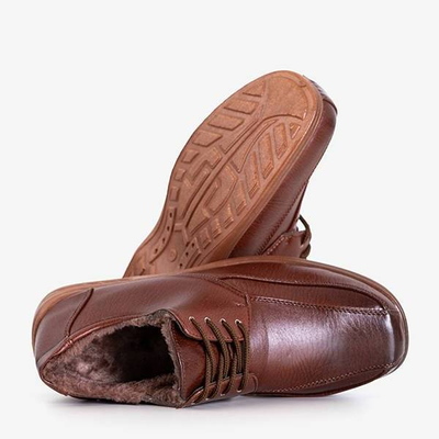 OUTLET Încălțăminte caldă pentru bărbați maro Gordon - Încălțăminte