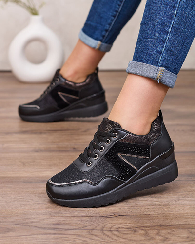 Royalfashion Adidași sport de damă cu toc platformă Lacyrllia