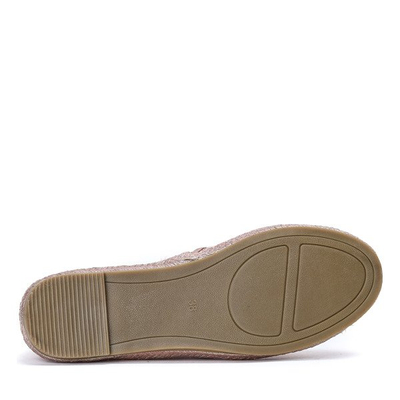 Różowo - złote espadryle z delikatnym pobłyskiem Palladia - Obuwie