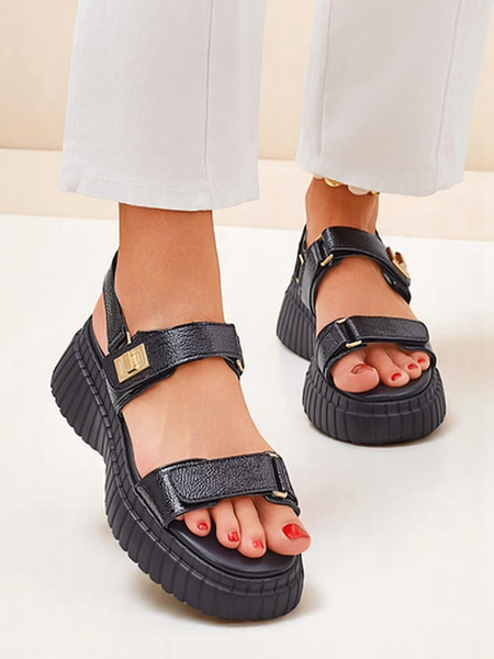 Sandale dama Royalfashion cu talpă groasă Aganda