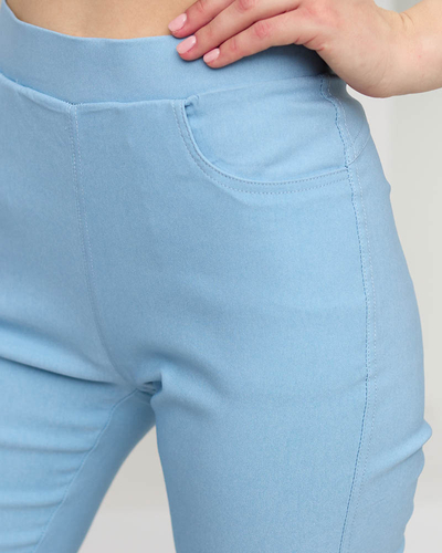 Tregging de damă albastru 3/4 - Îmbrăcăminte