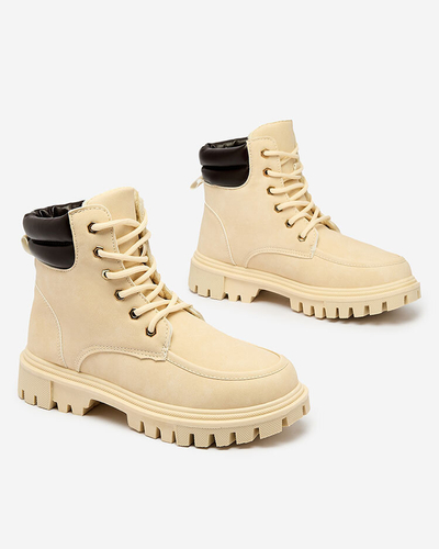 Royalfashion Trappers bej pentru femei Saramellia