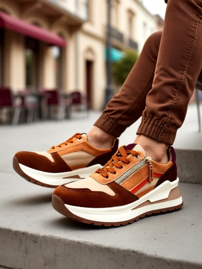 Royalfashion Pantofi sport pentru femei cu toc ascuns Bessase