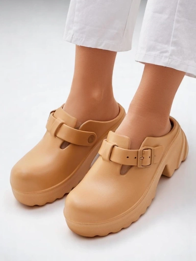 Sandale cu toc din cauciuc pentru femei Royalfashion Voxones