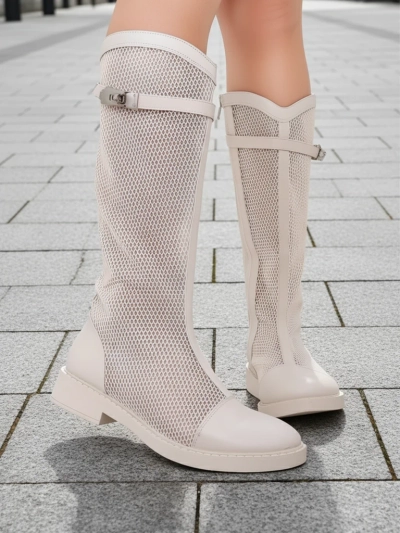 Royalfashion Botine de femei perforate Ovittole