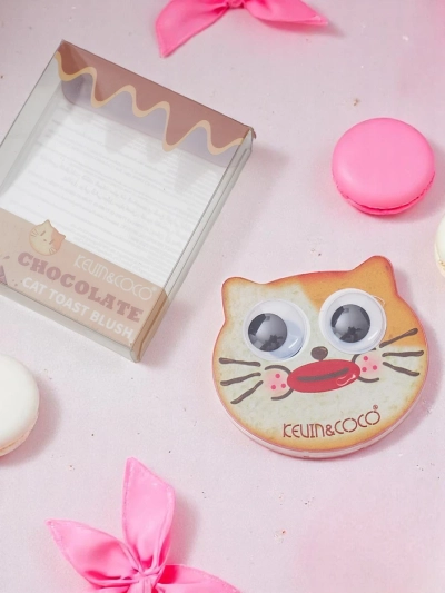 Kevin&Coco Cat Toast Blush Blush presat Chocolate