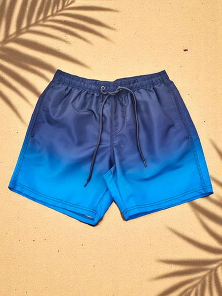 Royalfashion Sportliche Herren-Ombre-Shorts mit schützendem Netzfutter
