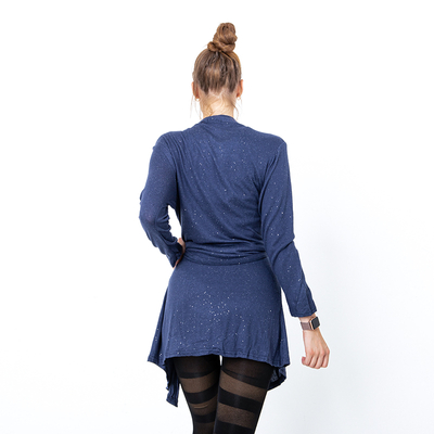 Cardigan pentru femei albastru marin - Îmbrăcăminte