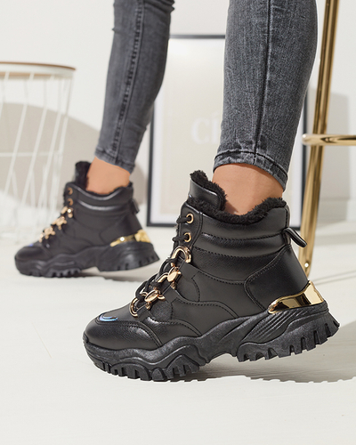 Pantofi sport izolati pentru femei negri Nepolle- Footwear