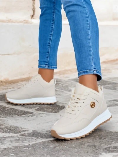 Royalfashion Adidași încălțați pentru femei cu blană Casot
