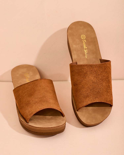 Royalfashion Flip-flops Saffil cu toc jos pentru femei