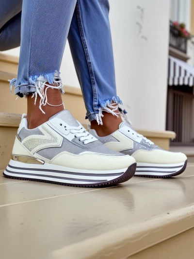 Pantofi sport Royalfashion pentru femei cu sclipici Borovis