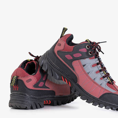 Încălțăminte sport femei Aliccer negru și roșu - Încălțăminte