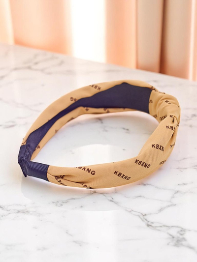 Royalfashion Bentiță de păr cu model împletit Grafit Boom