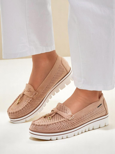 Royalfashion Loafers perforate pentru femei Elissas