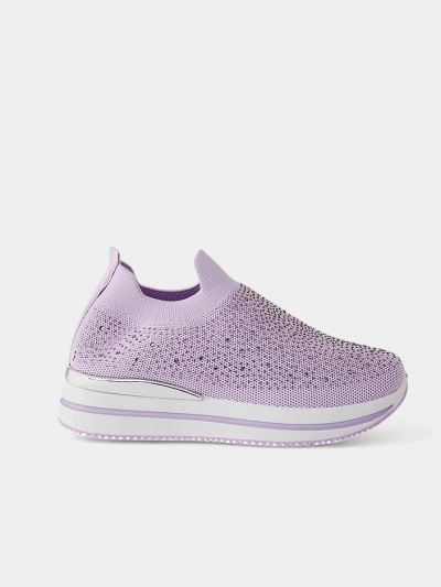 Pantofi sport slip-on pentru femei Royalfashion cu strassuri Adeq