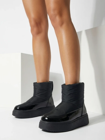 Royalfashion Black Maderta slip-on cizme de zăpadă pentru femei