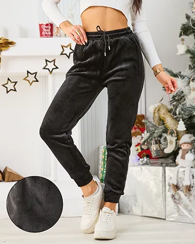 Royalfashion Pantaloni de trening pentru femei caldurosi