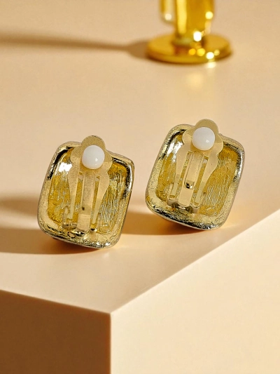 Women's crystal clip earrings