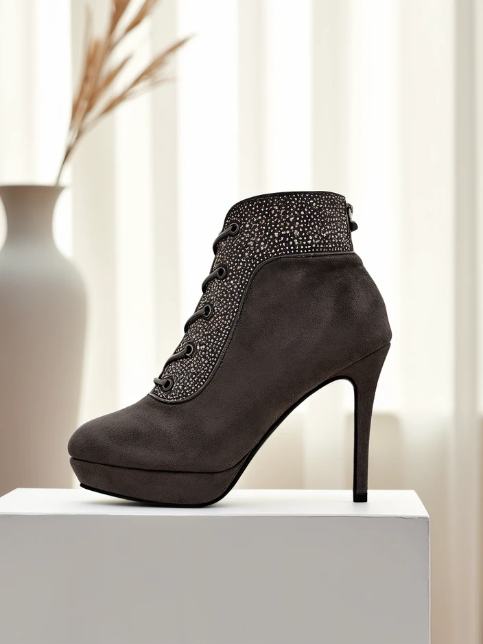 Botine pentru femei Royalfashion cu strasuri Efelolo