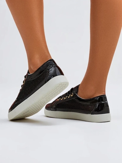 Royalfashion Pantofi sport damă din eco-piele patentată Azzuros