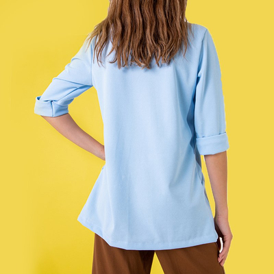 Pelerină albastră pentru femei fără fixare - Îmbrăcăminte