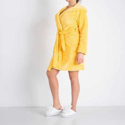 Halat de baie galben pentru femei - Îmbrăcăminte