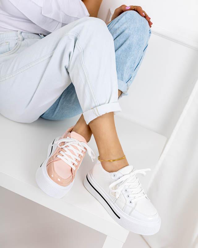 Pantofi sport roz deschis pentru femei cu talpa mai groasa Rall- Incaltaminte