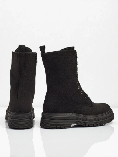 Botine damă eco piele întoarsă tip workeri Molistea