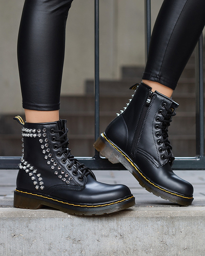 Cizme de dama muncitori cu crampoane negre Operias - Incaltaminte