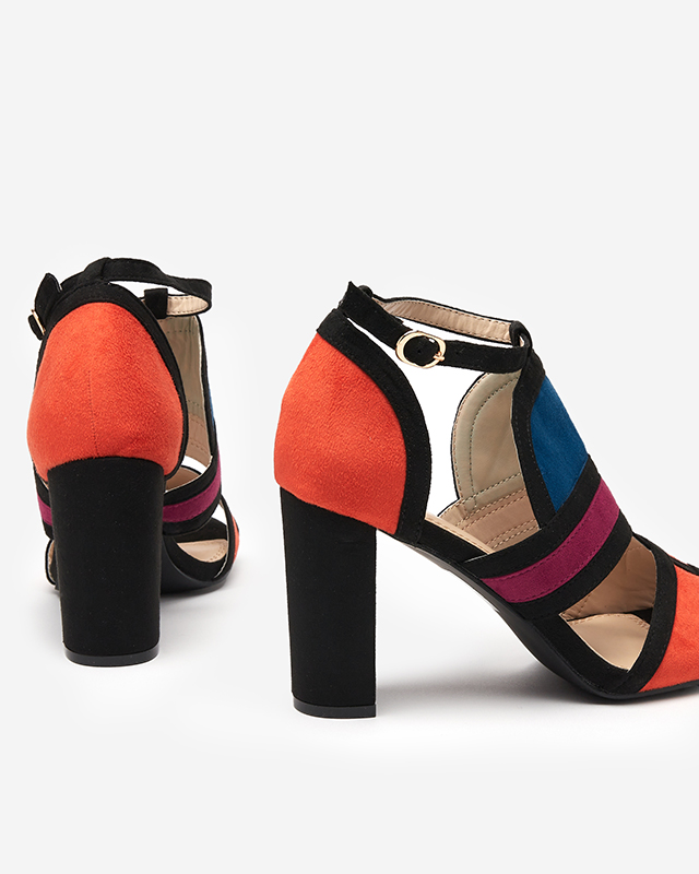 OUTLET Sandale de dama colorate pe postul Buskiri-Footwear