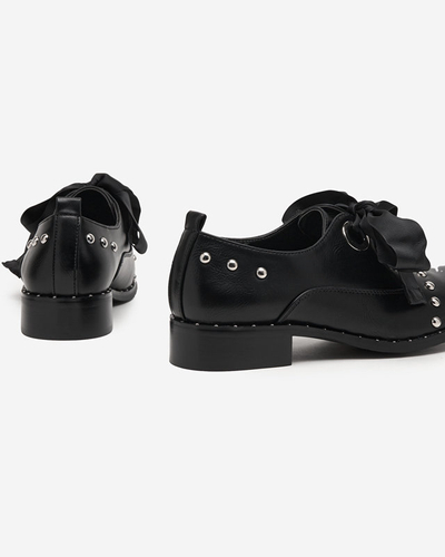 OUTLET Pantofi negri de dama cu jeturi decorative Finorie - Incaltaminte