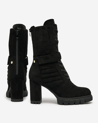 Royalfashion Cizme stiletto Sehhra izolate pentru femei negre