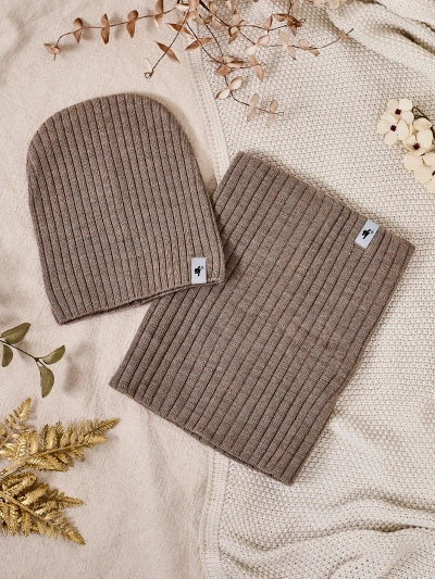 Set universal de iarnă Royalfashion - căciulă cu guler