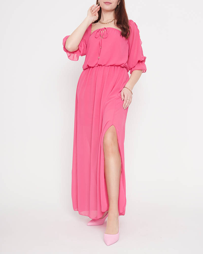 Rochie Spaniolă Fuchsia Maxi - Îmbrăcăminte