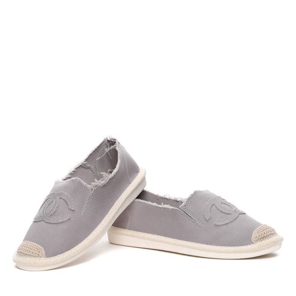 Szare espadryle - Obuwie