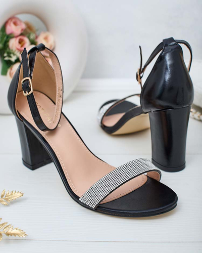 Royalfashion Sandale de damă cu zirconii Cemilces